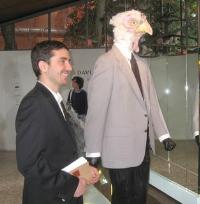 Portrait of David Altmejd: Altmejd at  2007 Venice Biennale. <br> Courtesy, Contessanally Blogspot .Com.